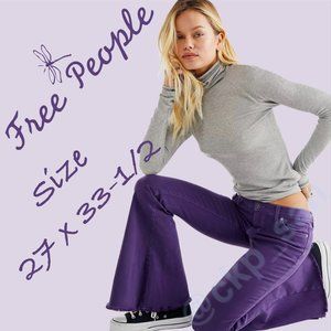 NWT Free People Denim Super Flare Jeans Sz 27